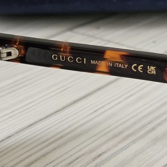 Gucci GG0747s 003 Round Sunglasses In Havana Green and Tortoise Shell NWT - Picture 5 of 10